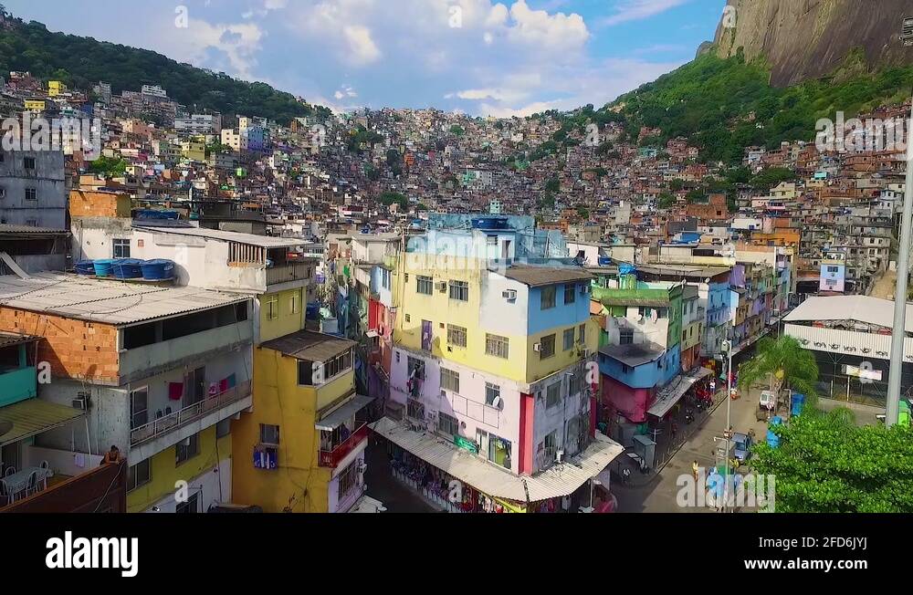 Favela Da Rocinha Rio De Janeiro Brazil Drone Clip From Rocinha S Stock Video Footage Alamy