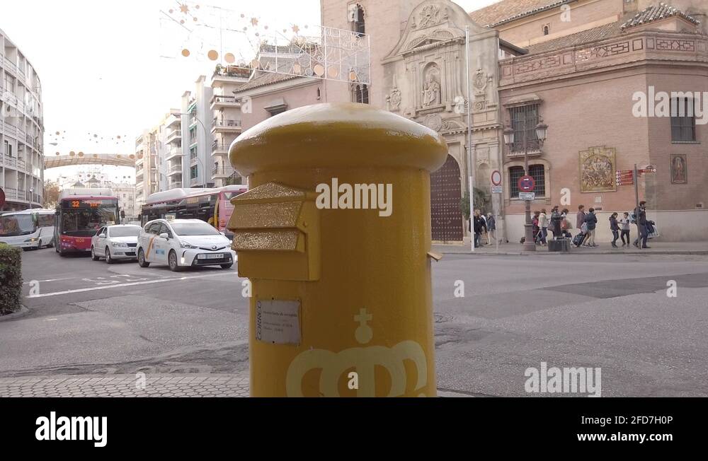 Yellow post box spain Stock Videos & Footage HD and 4K Video Clips