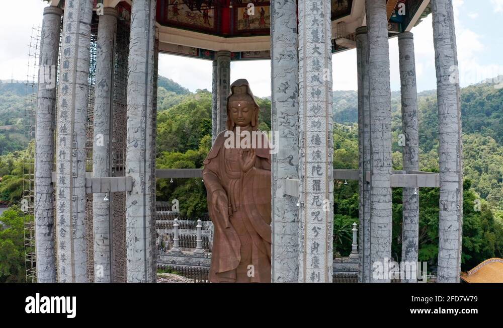 Kuan Yin Goddess of Mercy Statue located in Kek Lok Si Buddhist temple