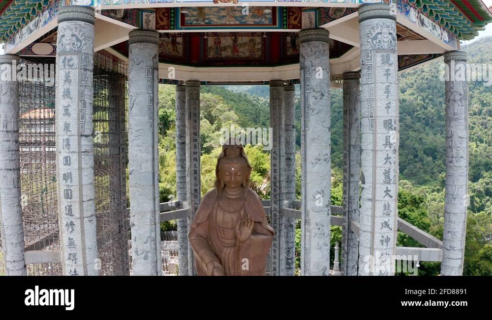 Kuan Yin Goddess of Mercy monumental statue located in Kek Lok Si