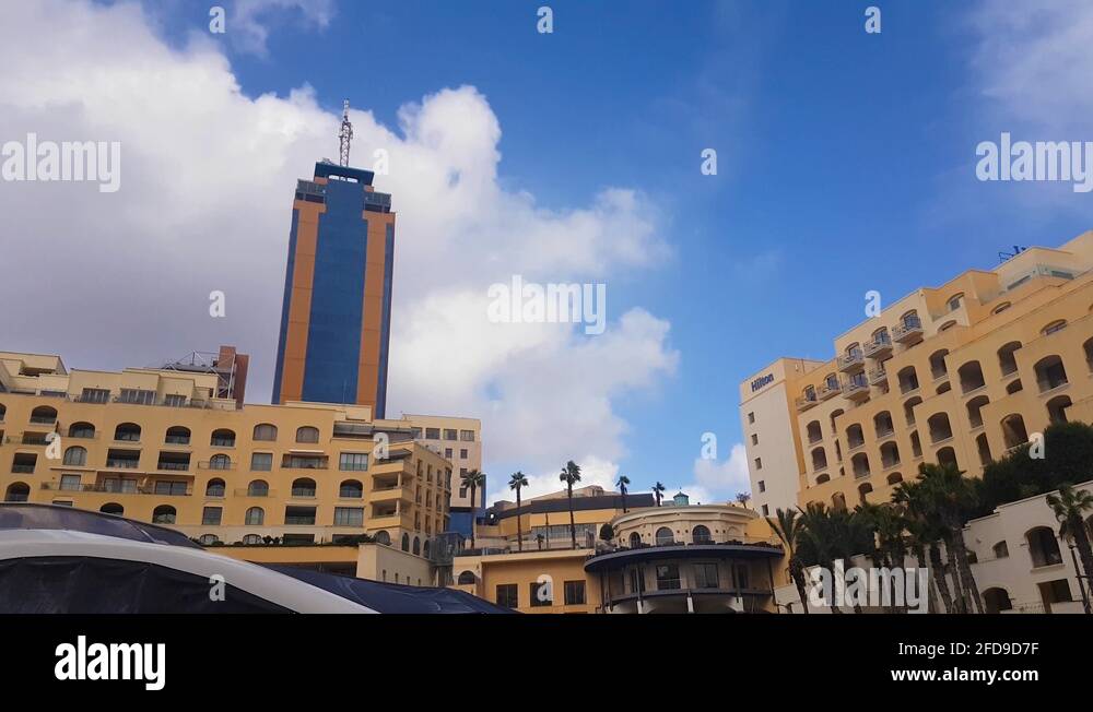 Portomaso business tower Stock Videos & Footage HD and 4K Video Clips