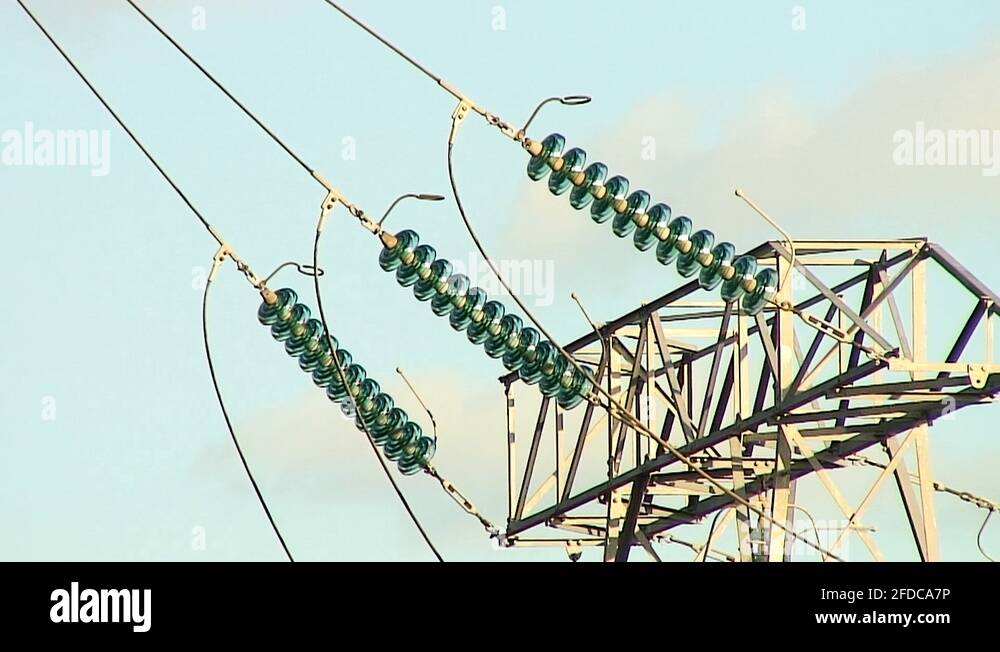 Pylon supporting electricity cables Stock Videos & Footage HD and 4K