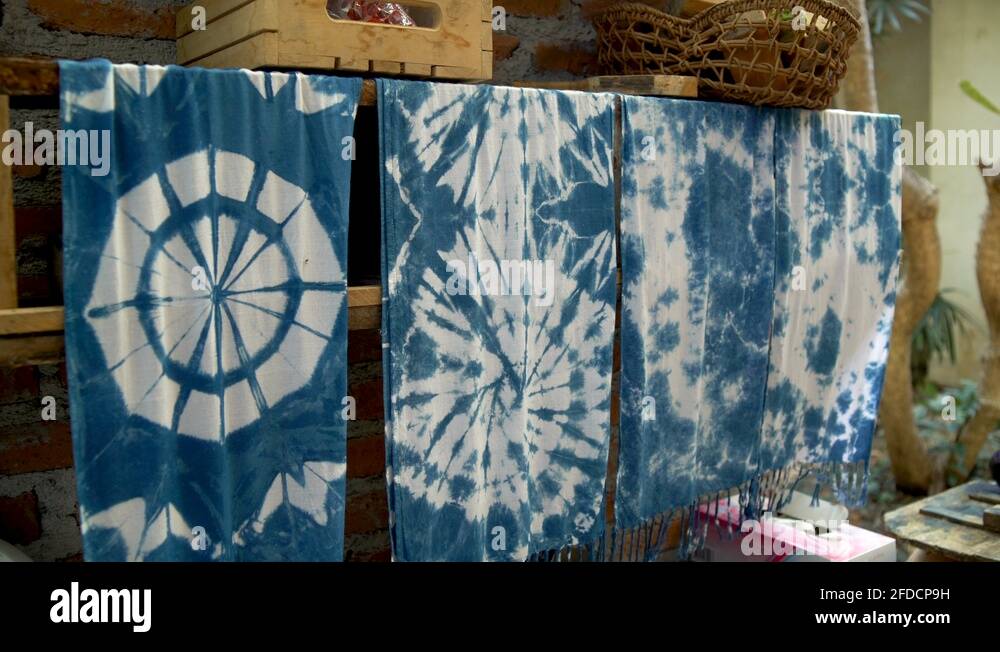 Indigo dyeing process Stock Videos & Footage HD and 4K Video Clips