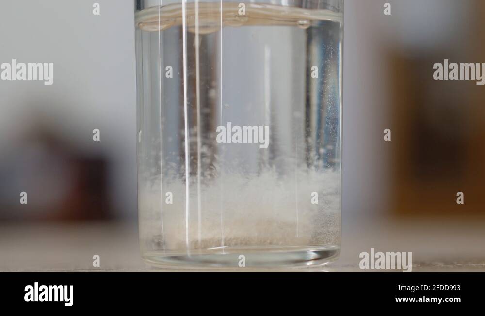 Vitamin C or antacid Tablet Dissolving in Glass Water health Concept Stock Video Footage Alamy