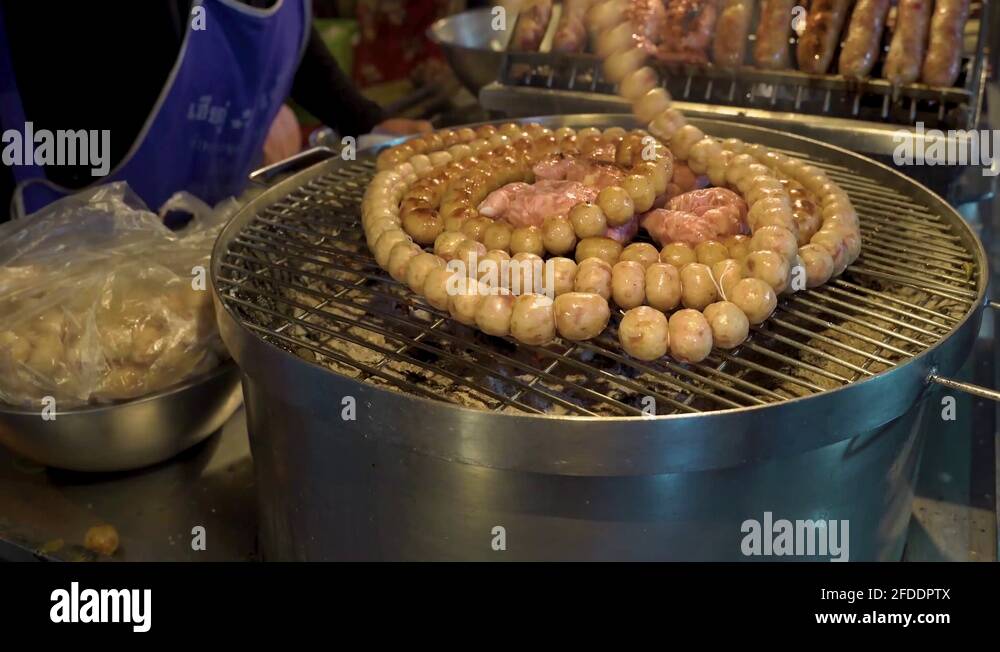 American style street food stall Stock Videos & Footage HD and 4K