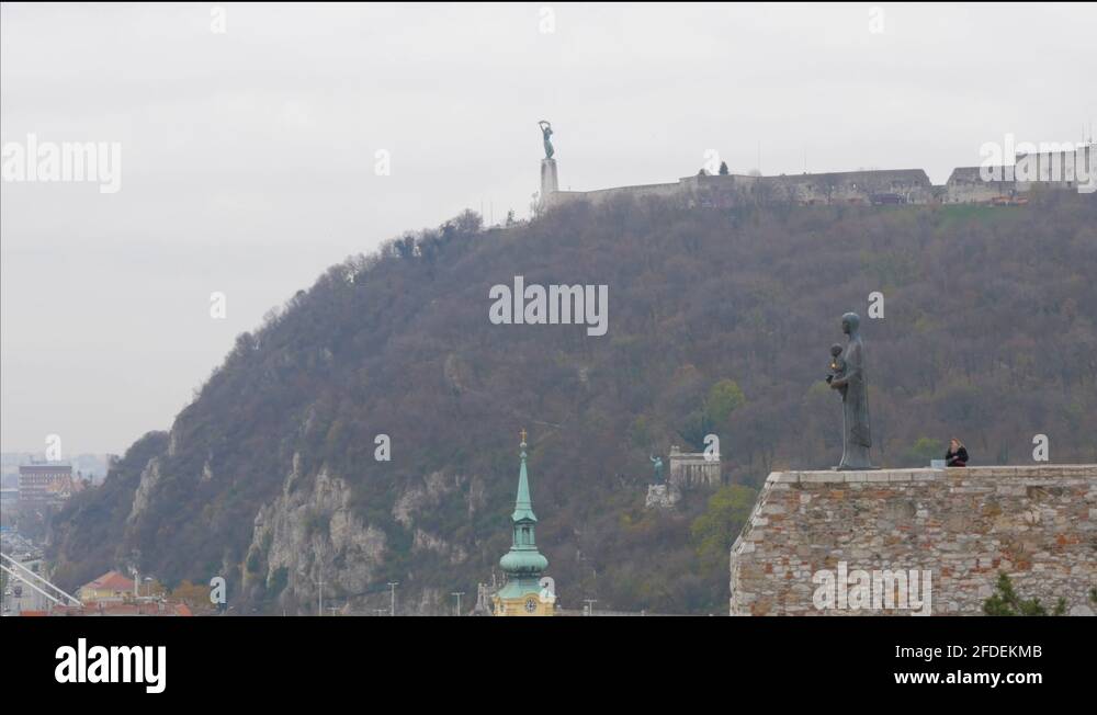 Bronze statue of the virgin mary Stock Videos & Footage HD and 4K