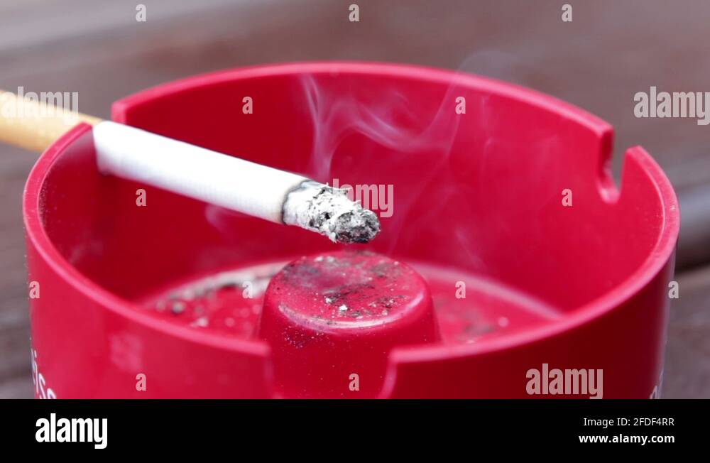 Ashtray burning cigarette Stock Videos & Footage HD and 4K Video