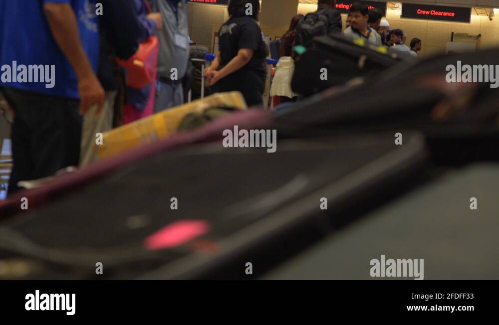 Luggage baggage claim carousel, Mumbai Chhatrapati Shivaji