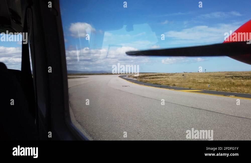 Islas Malvinas International Airport Stock Videos Footage HD And 4K   Plane Landing At The Airport On The Falkland Island View Of The 2fdfg1y 