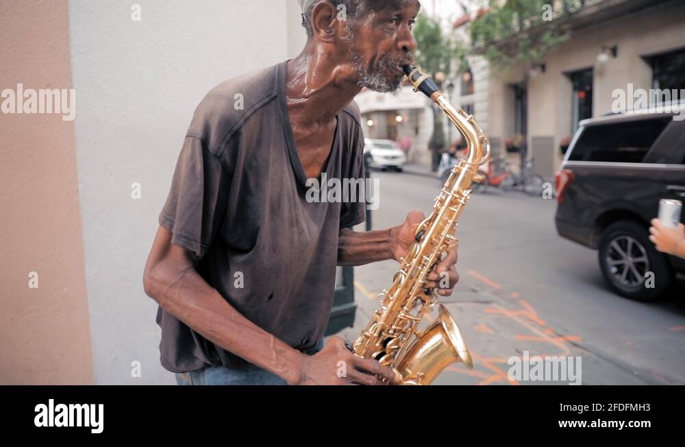 Busker playing saxophone Stock Videos & Footage HD and 4K Video Clips