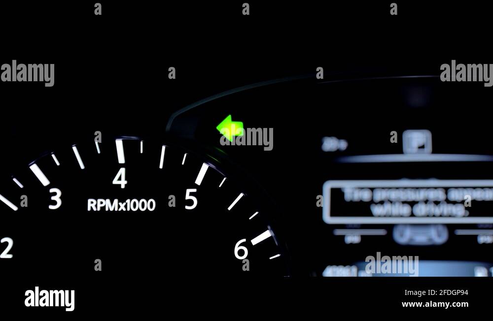 Dashboard turn indicator light Stock Videos & Footage HD and 4K Video