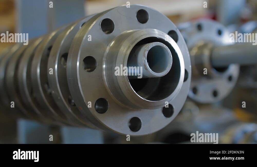 Oil and Gas Wellhead tree equipment production plant. Parts of wellhead ...