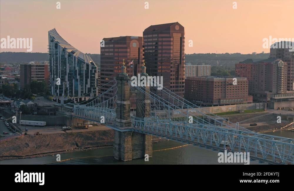 Covington suspension bridge Stock Videos & Footage HD and 4K Video