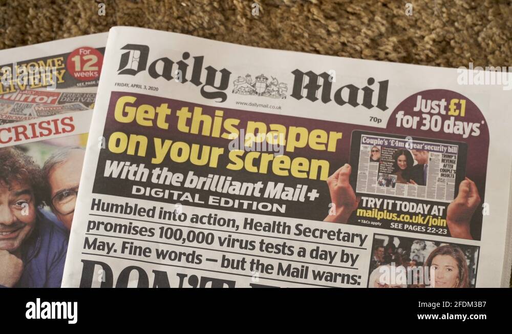 Front page daily mail Stock Videos & Footage HD and 4K Video Clips