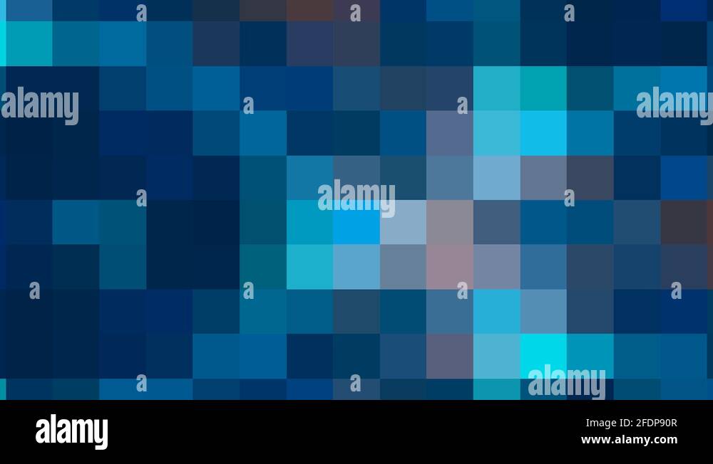 Pixel Mosaic Moving Animation Background Blue Gradient Stock Video ...