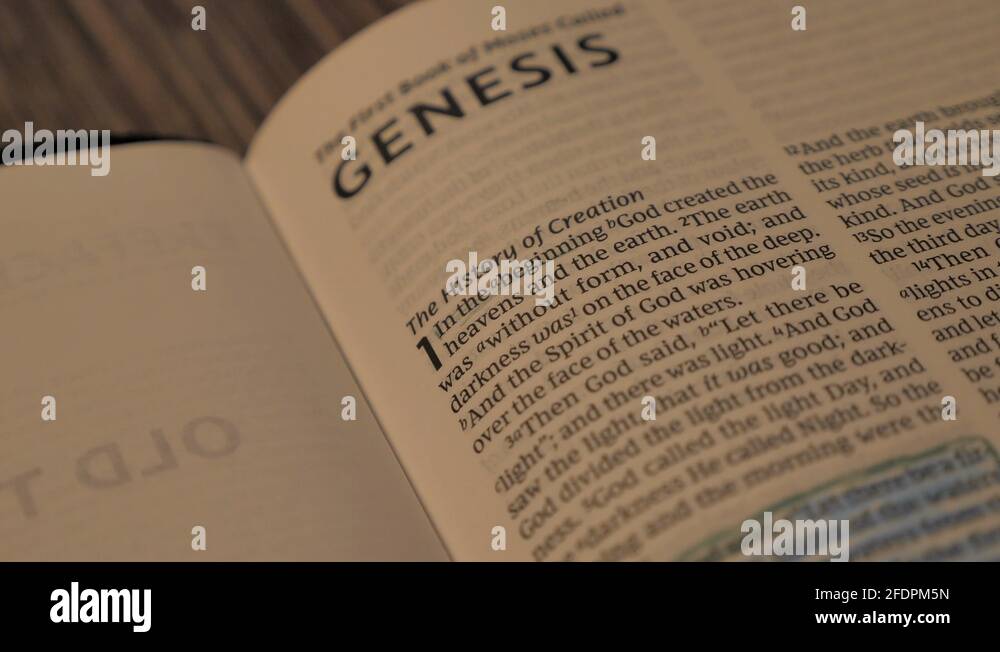 Genesis 1 bible Stock Videos & Footage - HD and 4K Video Clips - Alamy