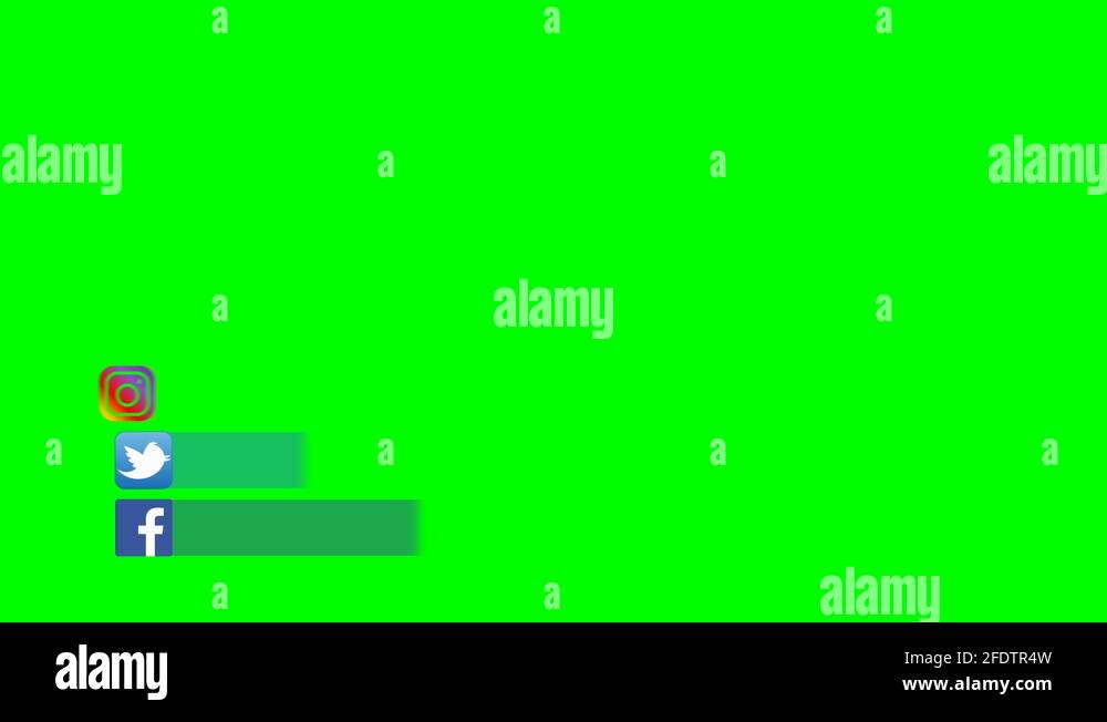 Facebook twitter instagram logo Stock Videos & Footage - HD and 4K