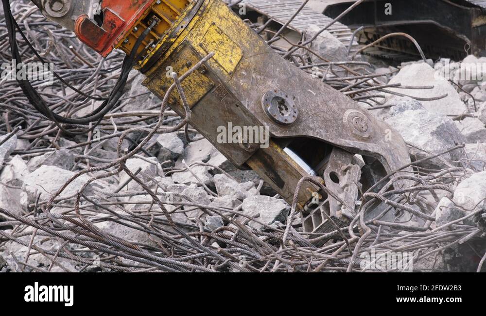 Demolishhing Machine Hydraulic demolition machine Stock Videos & Footage - HD and 4K Video ...