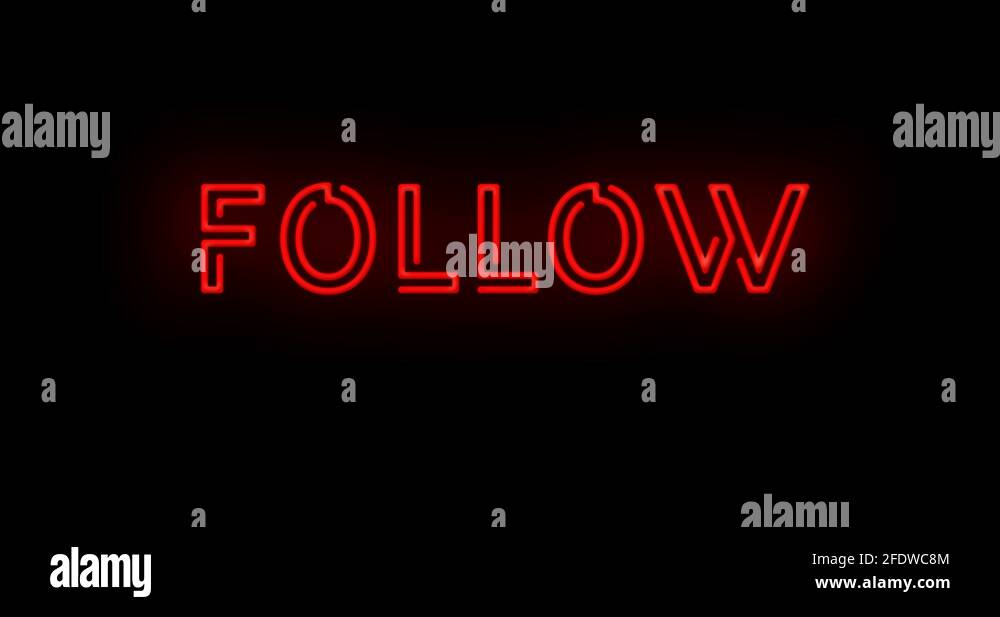 Flashing LINK BELOW Green Neon Sign flashing on and off with flicker 4K