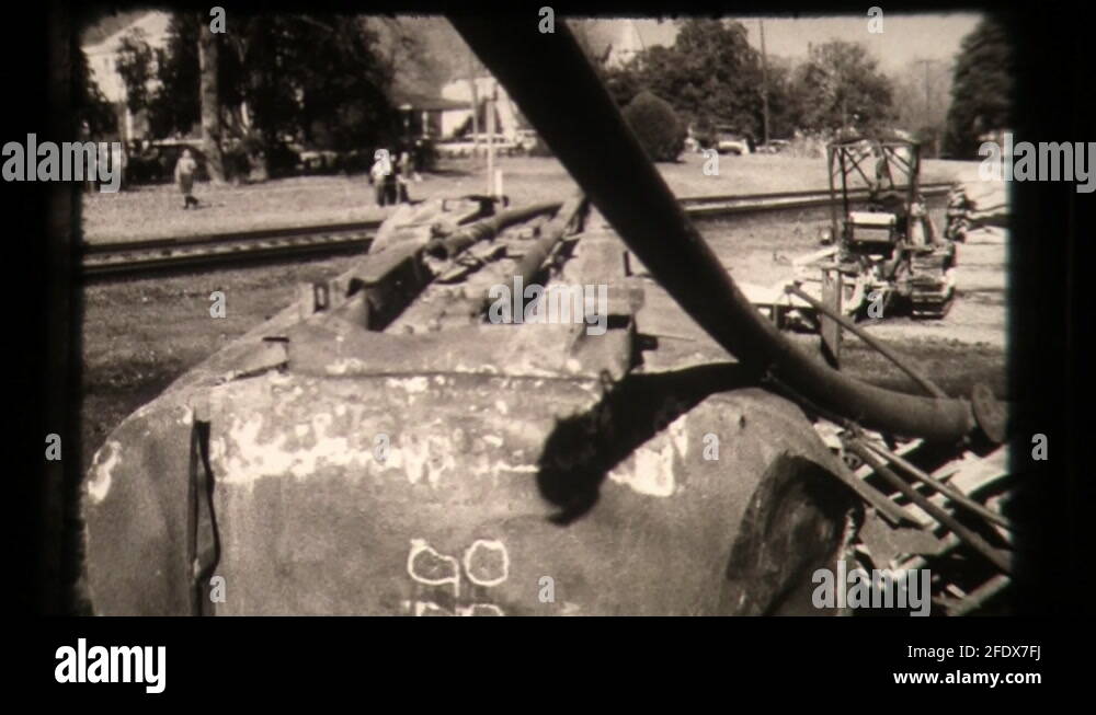 Scene of Train and Car Accident on Railway Tracks, Railroad, Railway