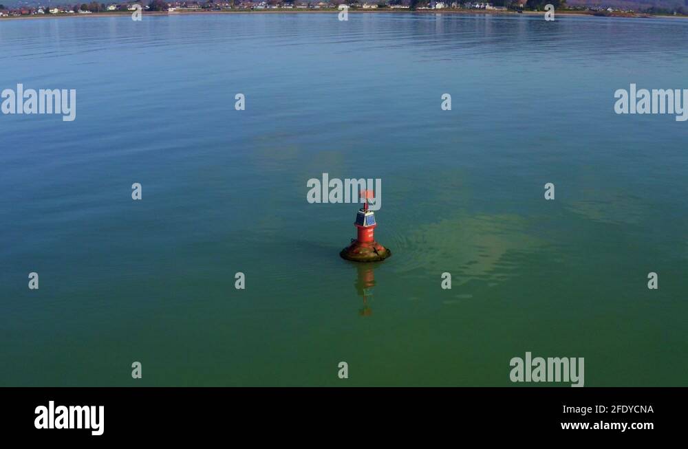 Dangerous shoal floating marker buoy Stock Videos & Footage HD and 4K