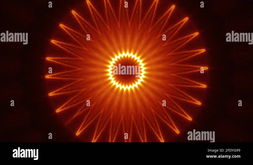 Round star circle flashing and blinking light beautiful background loop