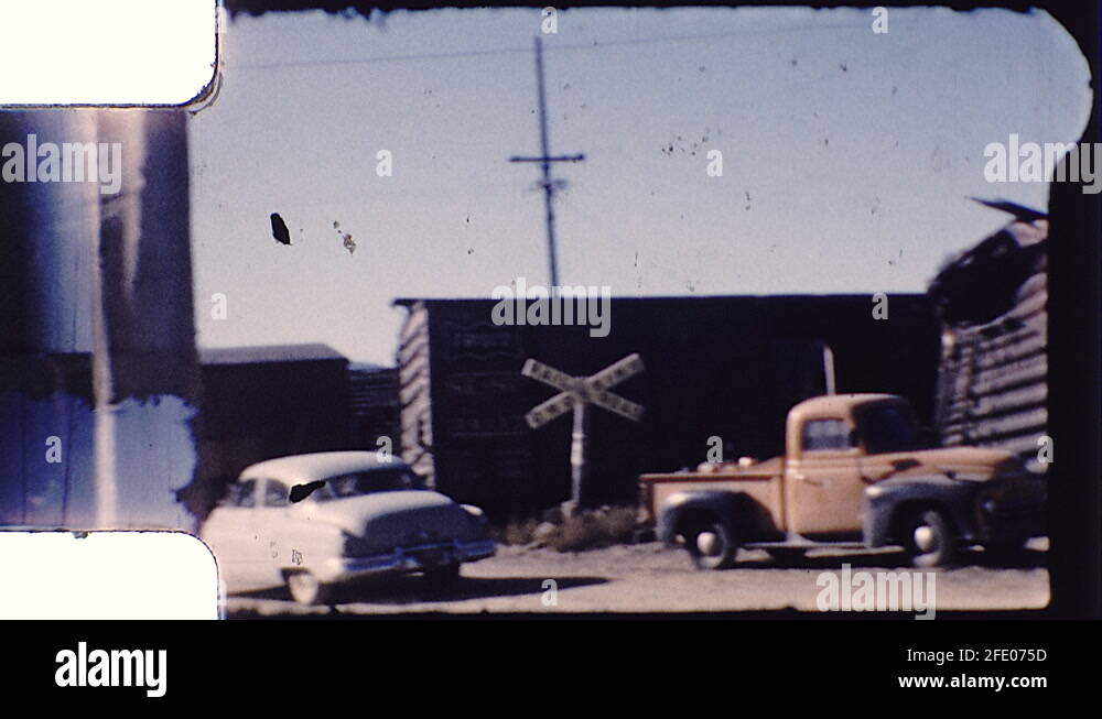 1950s Train Wreck Boxcars Railroad Accident Crash Vintage Film Home