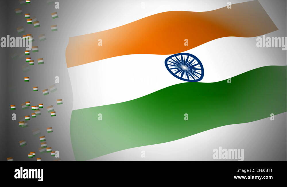 Indian flag for 15 August independence day celebrations Stock Video ...