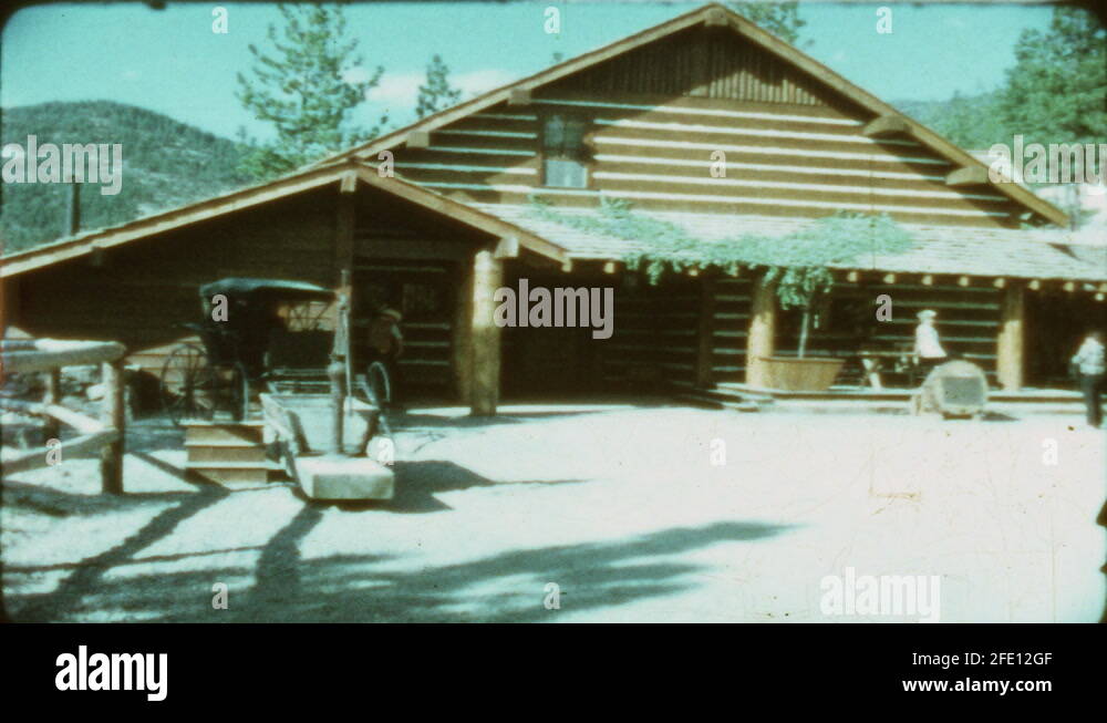 1960s building from the set of Bonanza, plaque for the Ponderosa Stock