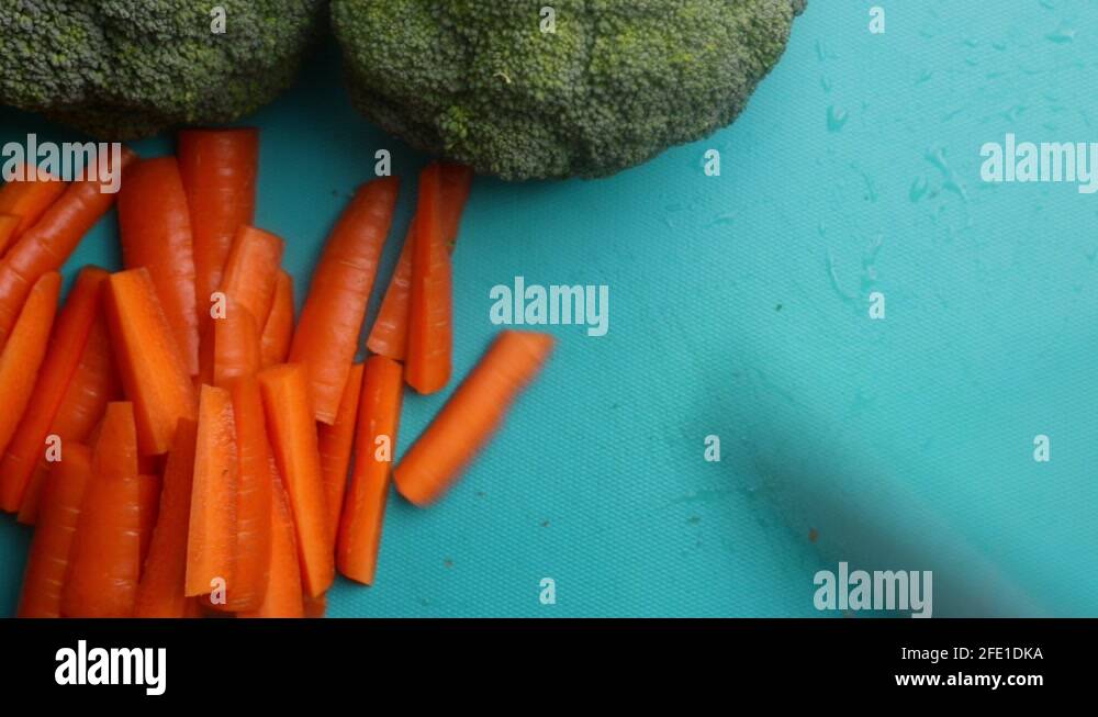 Carrots broccoli vegetable sprouts Stock Videos & Footage HD and 4K