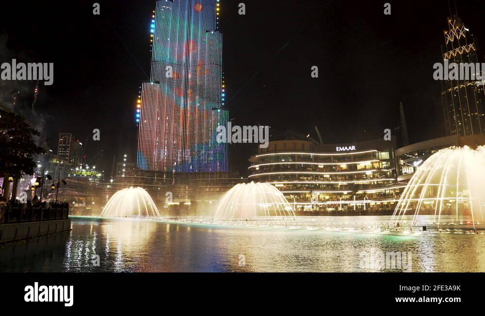 Dubai mall water fountain Stock Videos & Footage HD and 4K Video