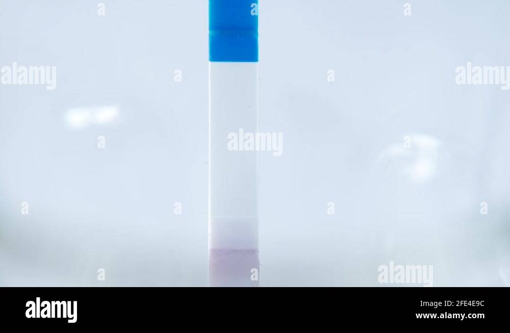 Positive pregnancy test. The appearance of two stripes, confirmation