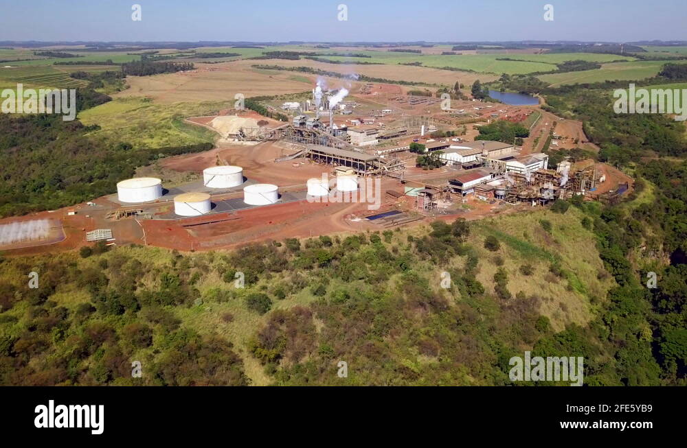 Sugar cane and ethanol plant Stock Videos & Footage - HD and 4K Video