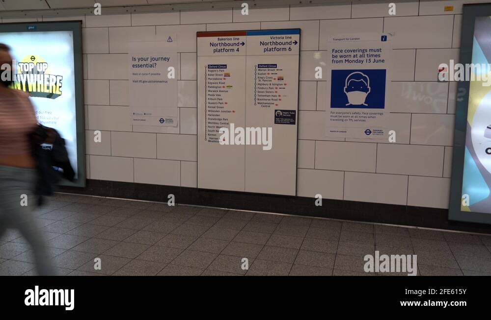 Face masks london underground sign Stock Videos & Footage HD and 4K