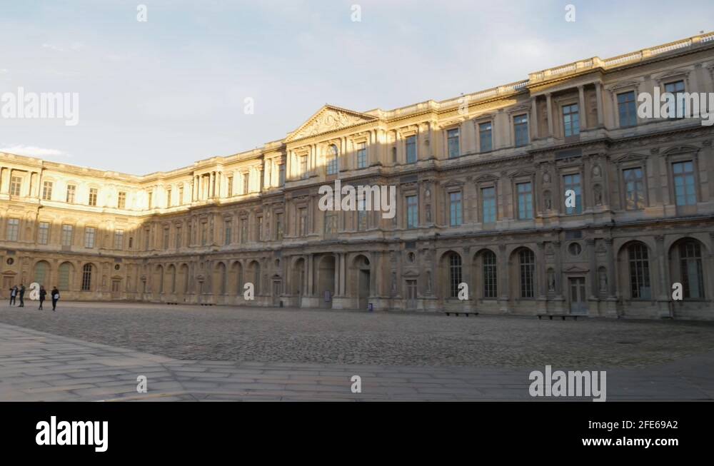 Louvre cour carree exterior Stock Videos & Footage - HD and 4K Video ...