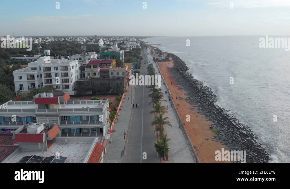 Pondicherry beach road Stock Videos & Footage - HD and 4K Video Clips ...