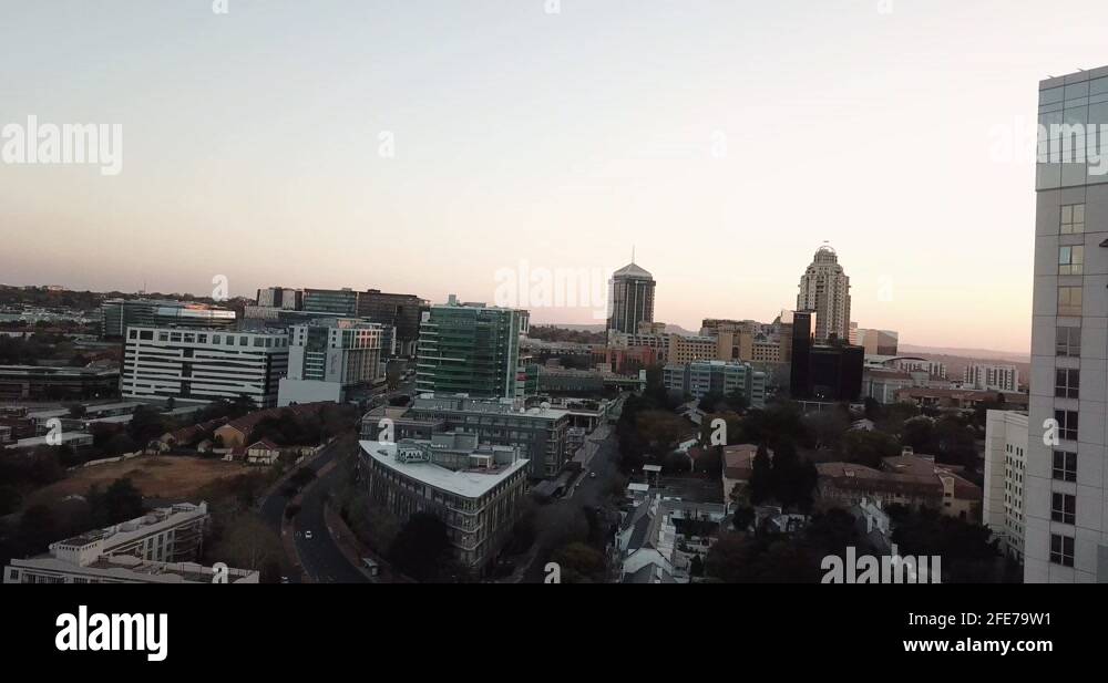 View of johannesburg skyline at sunset Stock Videos & Footage HD and
