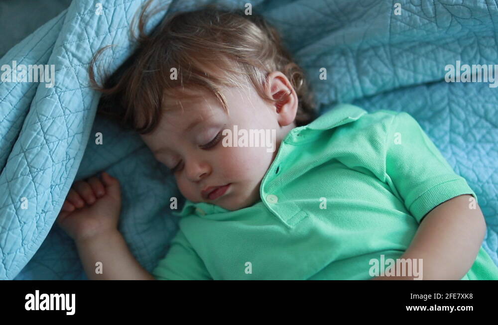 Toddler child asleep bedroom bed Stock Videos & Footage HD and 4K