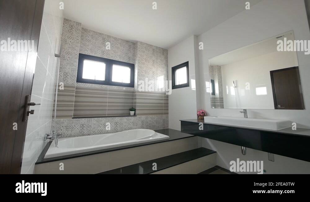 White ceramic bathtub Stock Videos & Footage HD and 4K Video Clips