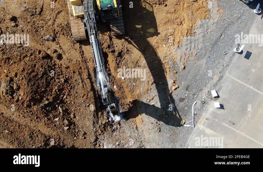 Excavator jack hammer Stock Videos & Footage HD and 4K Video Clips