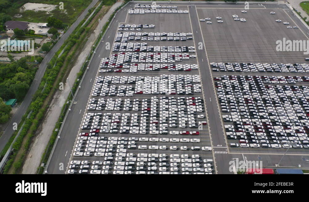 Rental car lot aerial Stock Videos & Footage HD and 4K Video Clips