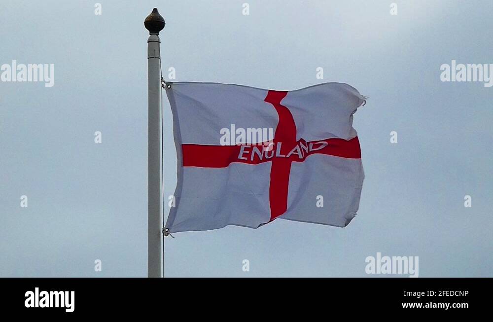 Football flag england saint Stock Videos & Footage HD and 4K