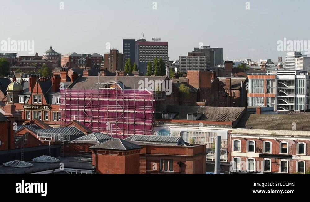 Nottingham city centre skyline Stock Videos & Footage HD and 4K Video