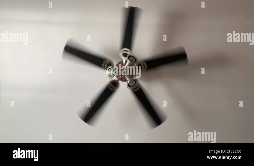 Ceiling Fan Slowing Down Stock Video 