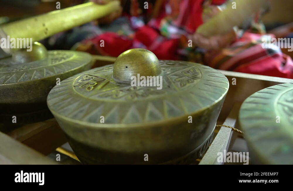 Native Filipino Percussion Instrument called Kulintang of T'Boli Tribe