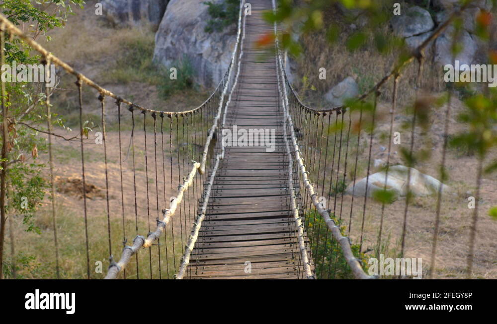 Wood suspension bridge Stock Videos & Footage HD and 4K Video Clips
