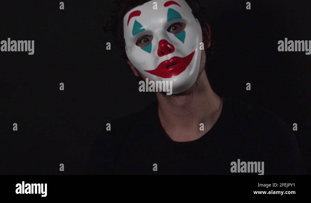 Man wearing clown mask Stock Videos & Footage HD and 4K Video Clips