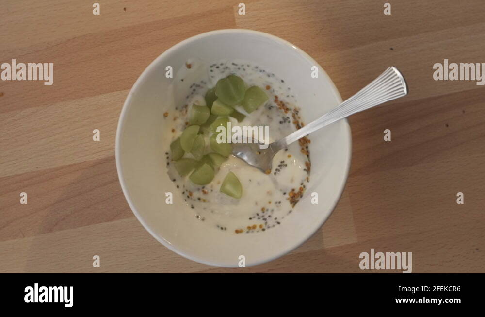 Muesli yoghurt no fruit Stock Videos & Footage HD and 4K Video Clips