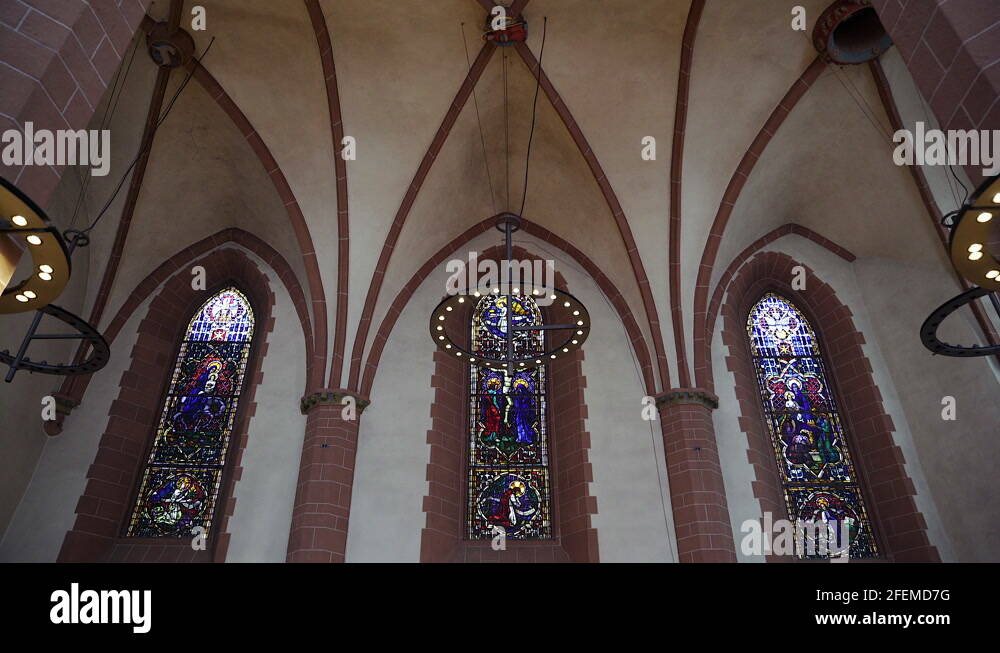 Stained glass window german church Stock Videos & Footage HD and 4K Video Clips Alamy