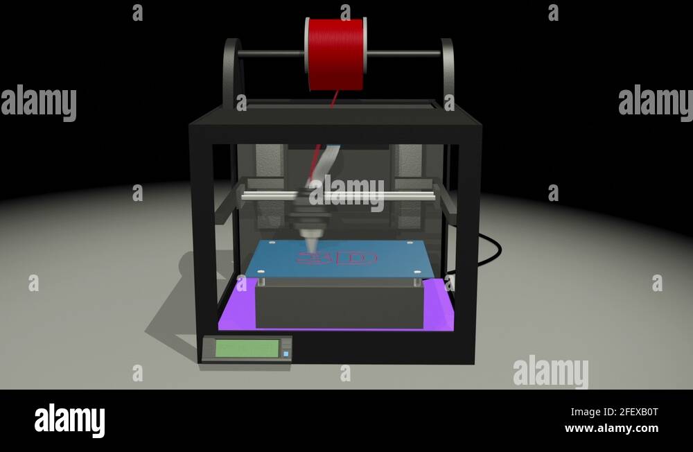 3D Printer printing 3D Text Characters Stock Video Footage - Alamy